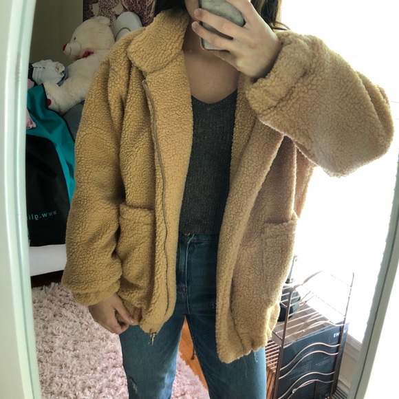 teddy bear jacket zaful